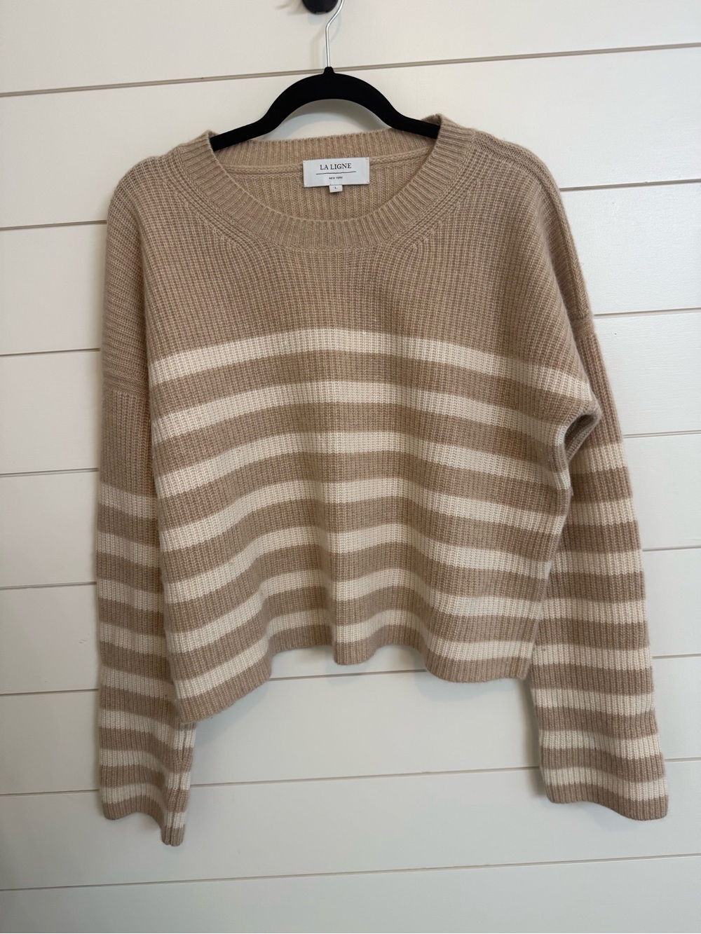 La Ligne | 100% Cashmere Crewneck Sweater Lrg